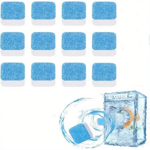 12-Pieces: Effervescent Washing Machine Cleaner Tablets