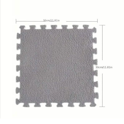 12-Pieces: Patchwork Carpet Full Floor Mat