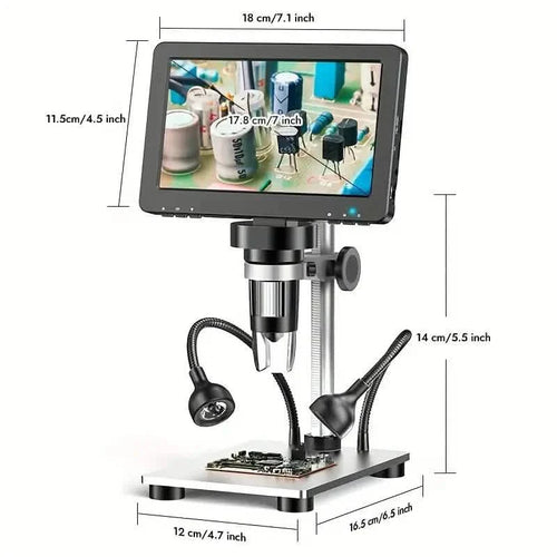 12MP Ultra-Precise Focusing Soldering Microscope