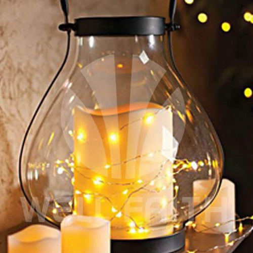 16.5ft 50 Yellow LED Copper Wire String Fairy Lights