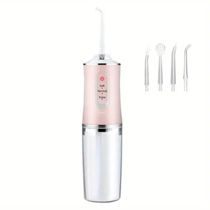 4-in-1 Cordless Water Flossers Oral Irrigator With DIY Mode 4 Jet Tips