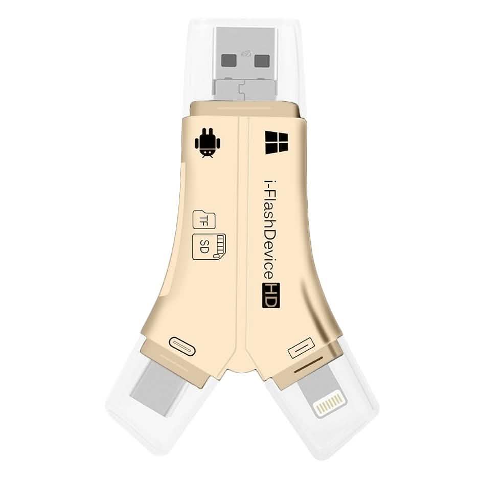 4-in-1 Media Transfer Card Reader with Memory Card