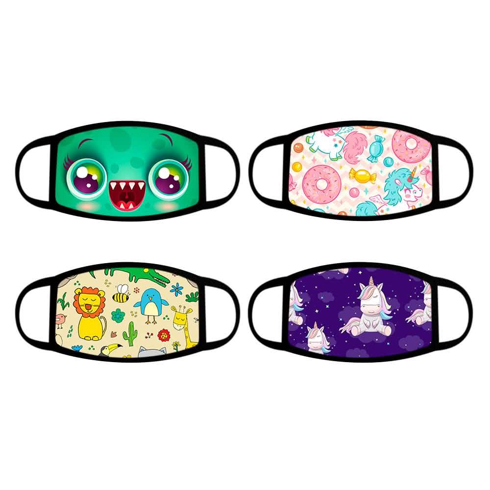 4-Pack: Reusable Cotton Face Mask