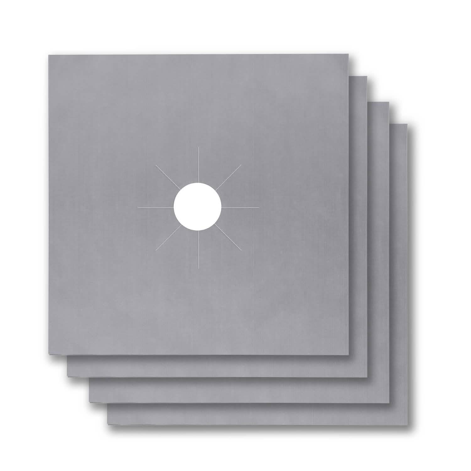 4-Pack: Reusable Nonstick Overtop Burner Protector Liner