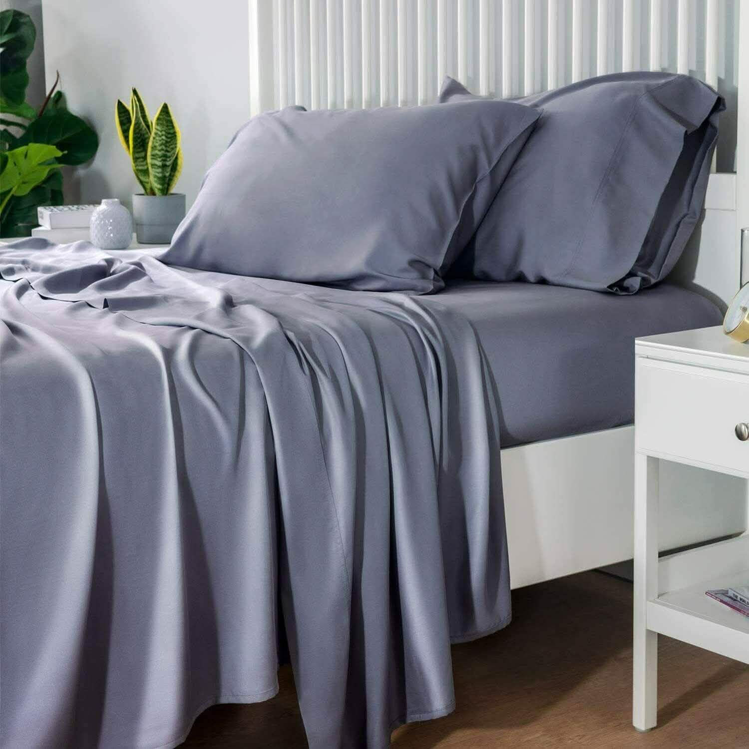 4-Piece: Bibb Home 300tc Bamboo Viscose Sheet Set