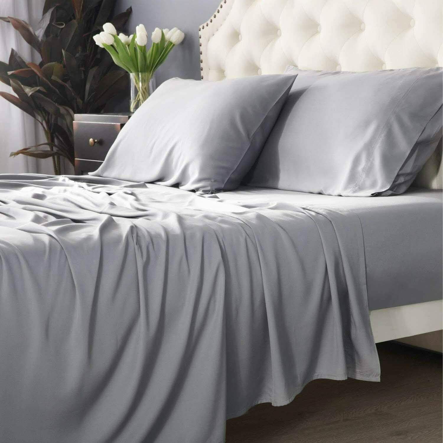 4-Piece: Bibb Home 300tc Bamboo Viscose Sheet Set