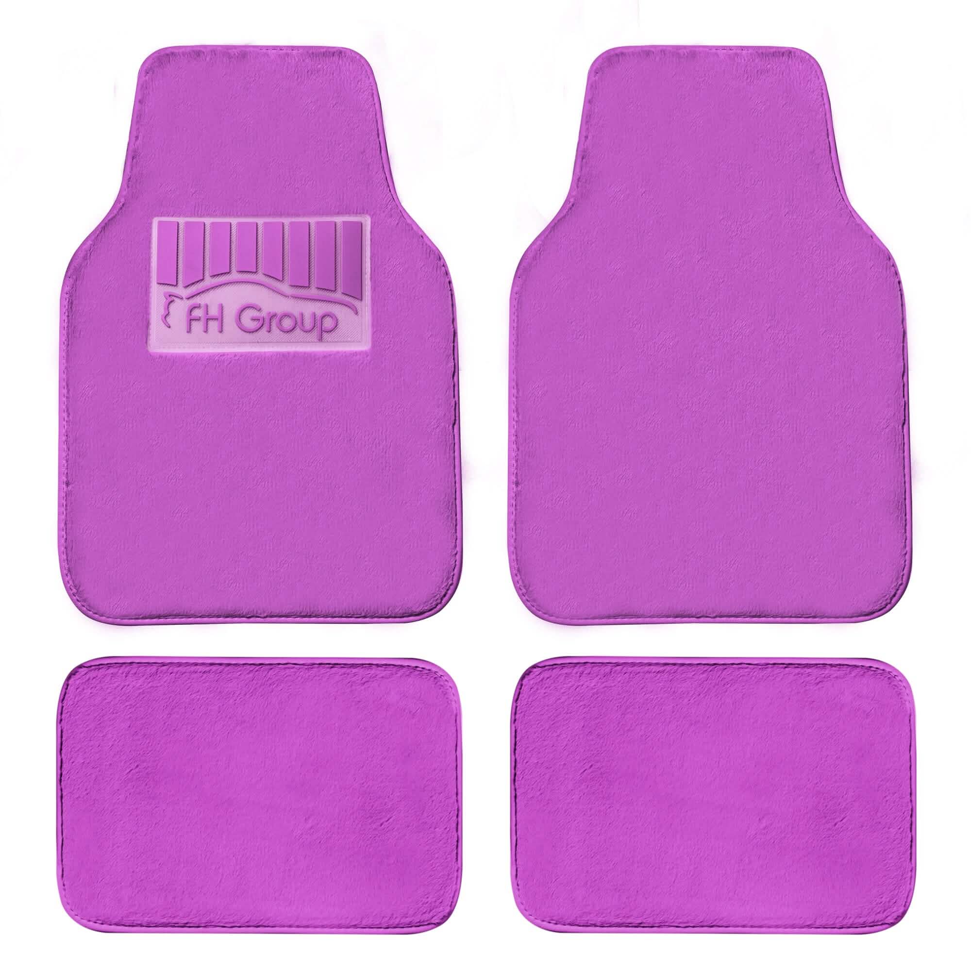 4-Piece: Doe16 Faux Rabbit Fur Non-Slip Floor Mat Set