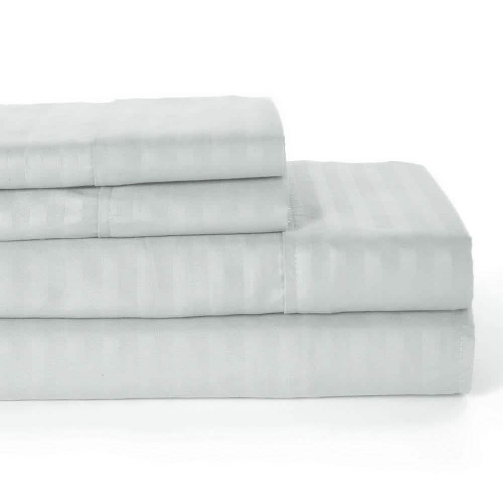 4-Piece: Lux Decor Collection Stripe Sheet Set
