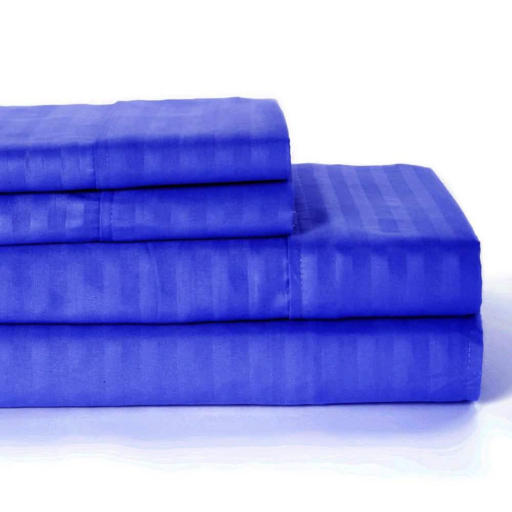 4-Piece: Lux Decor Collection Stripe Sheet Set