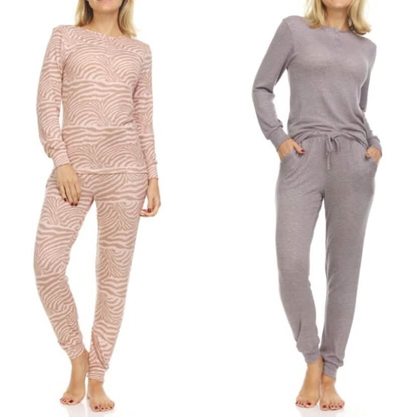 4-Piece Set: Women's Ultra-Soft Long Sleeve Pajama Sets