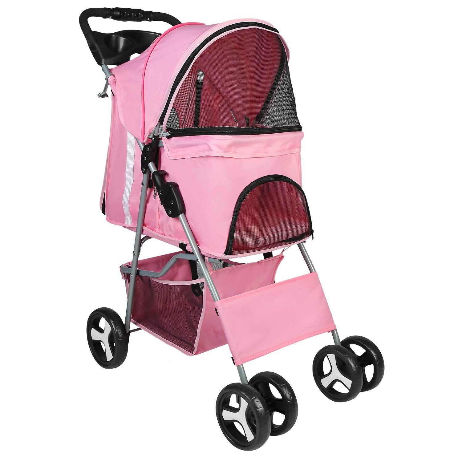 4 Wheels Pet Foldable Stroller