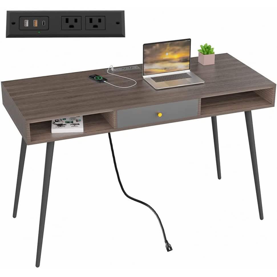 47" Mid Century Modern Desk