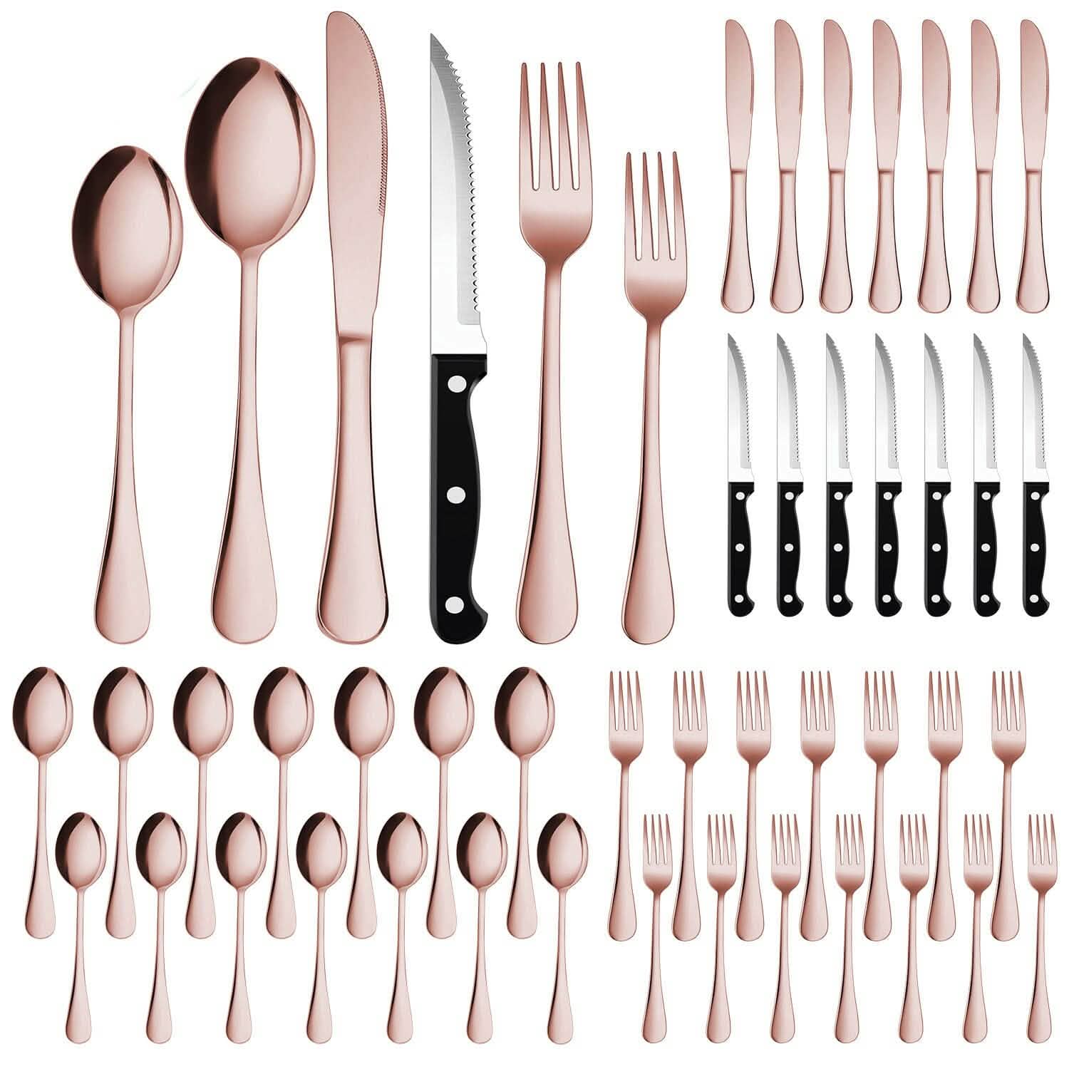 48-Piece: Stainless Steel Silverware Cutlery Set