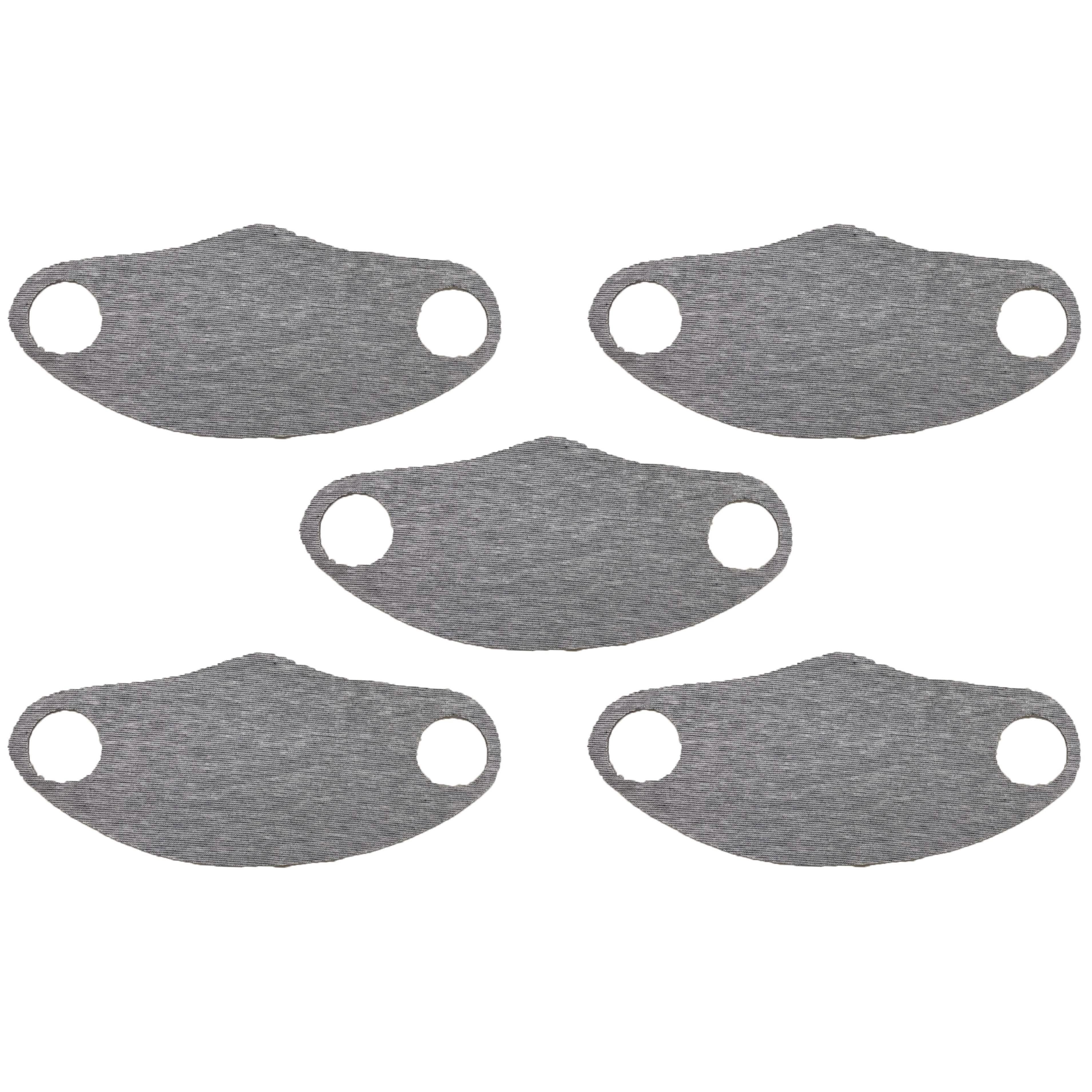5-Pack: Men's & Women's Washable Reusable Stretch Fabric Seamless Face Mask