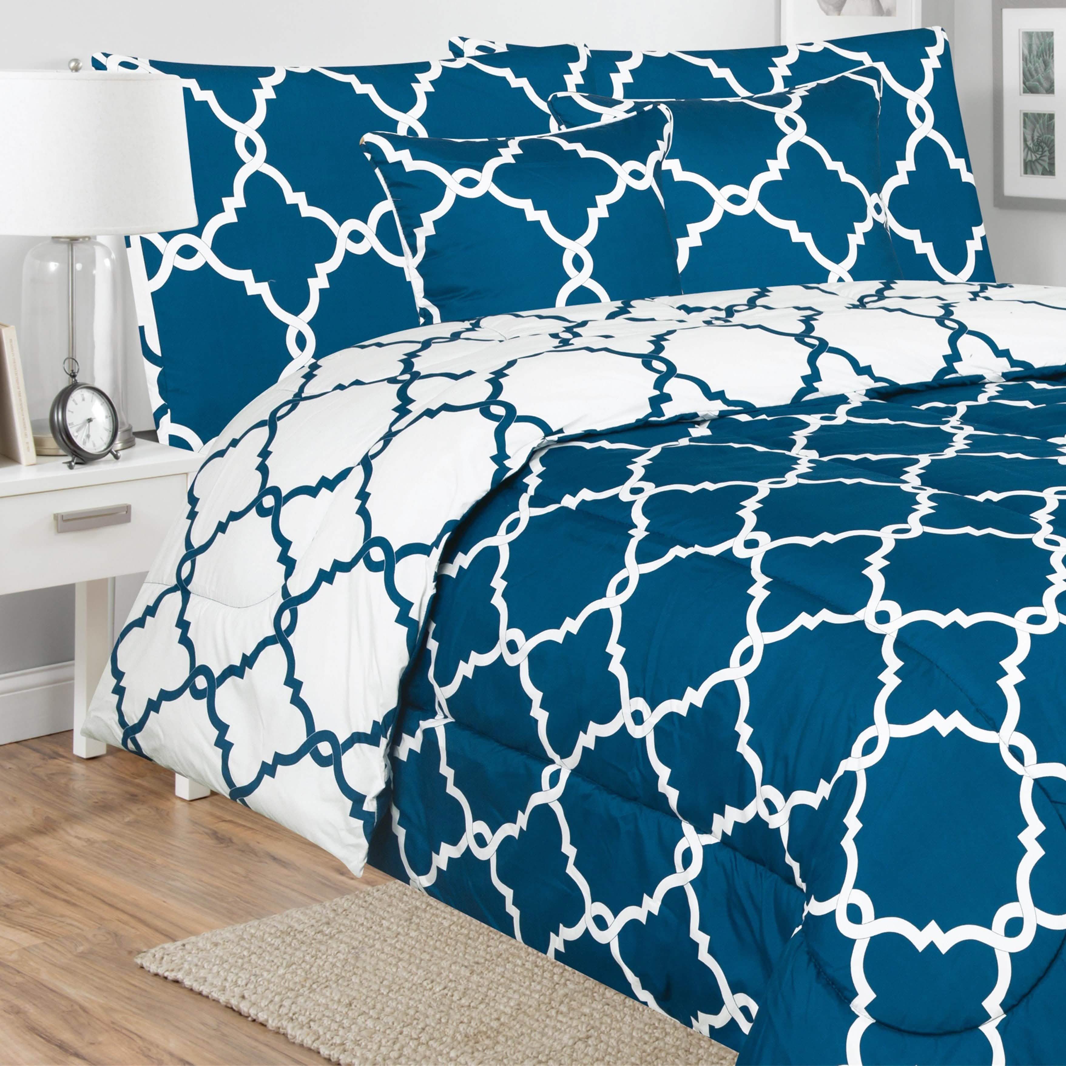 5-Piece: Reversible Comforter Set