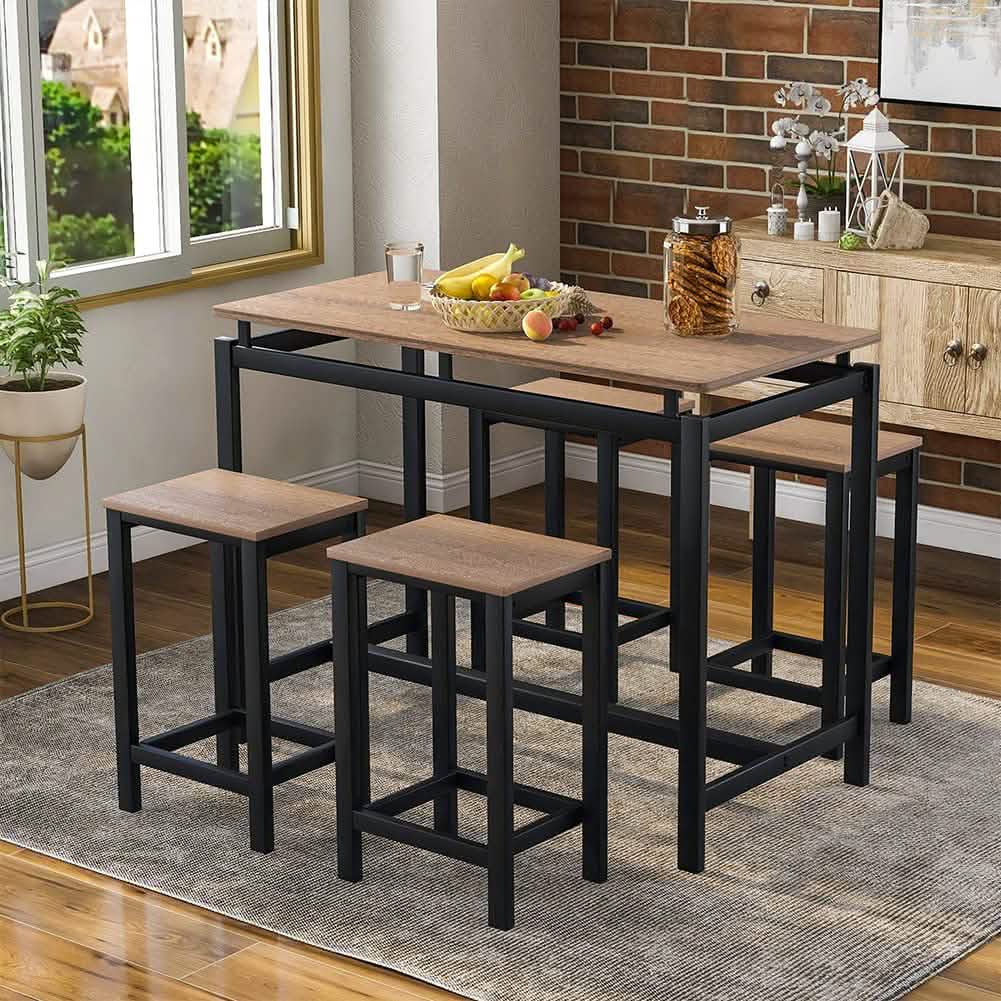 5-Piece Set: Kitchen Table and Chairs Set