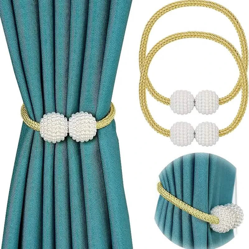 6-Pack: Magnetic Curtain Tiebacks, Decorative Curtain Holdbacks