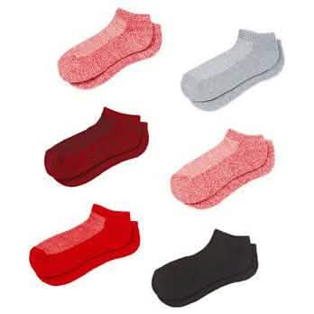 6-Pairs: Cover Girl Womens Low Cut/No Show Socks