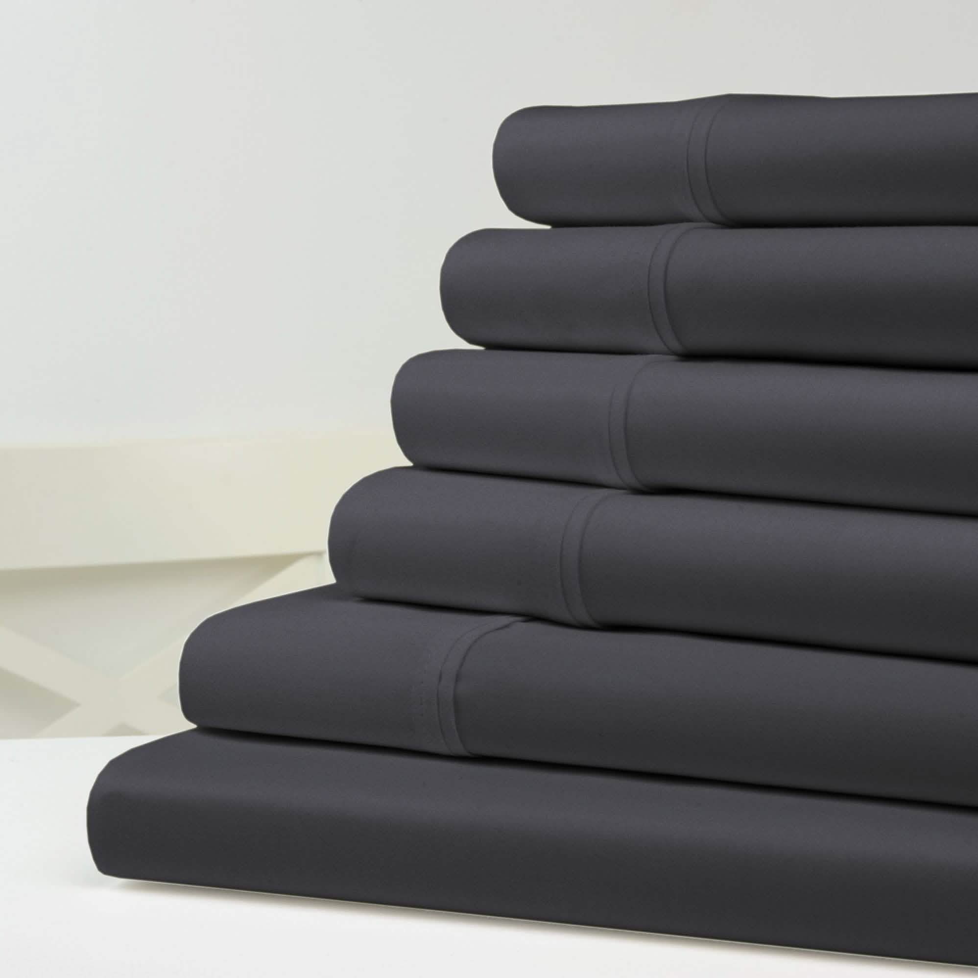 6-Piece: 1200 Thread Count Cotton Sheets