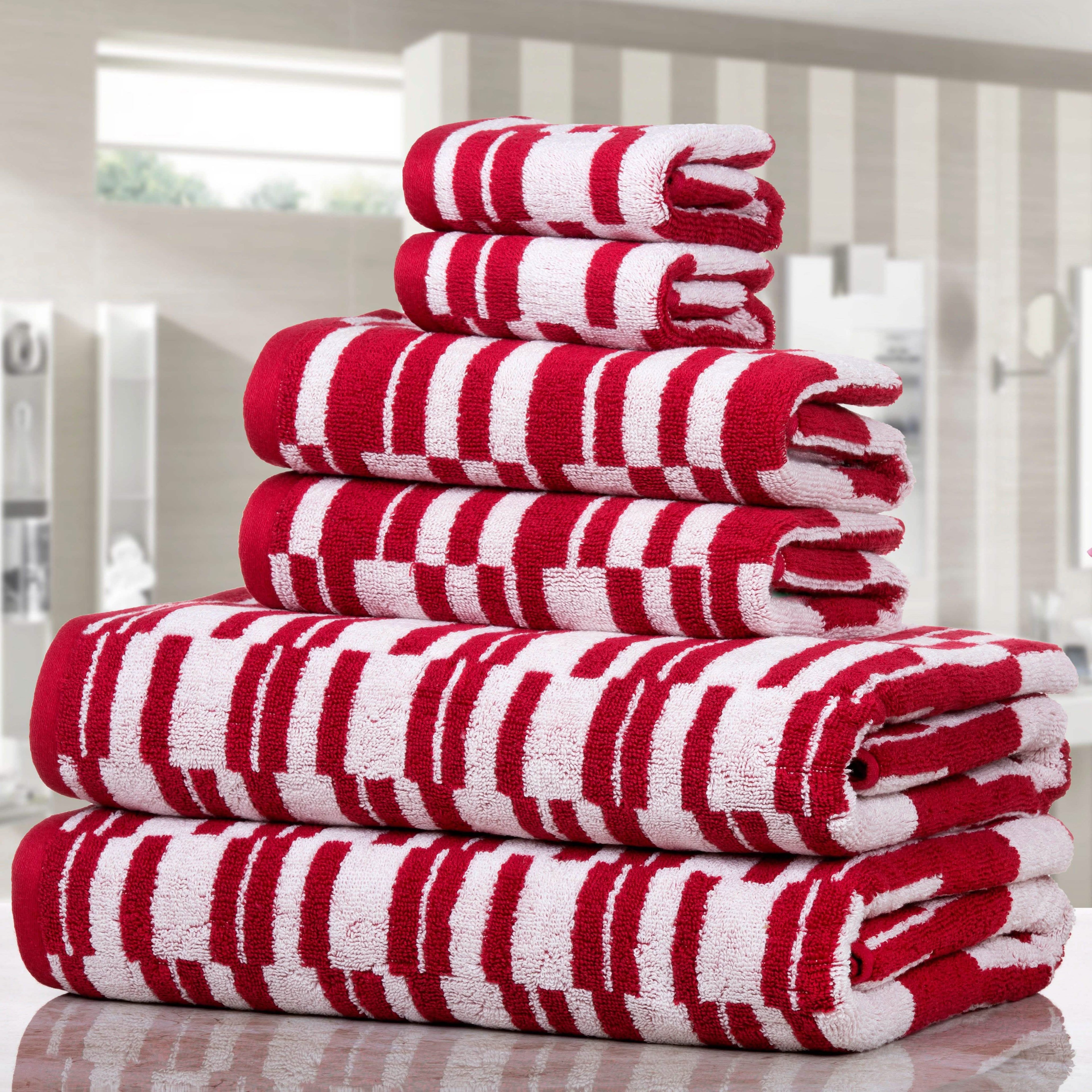 6-Piece: CP Stratus Stripe Quick Dry Towel Set