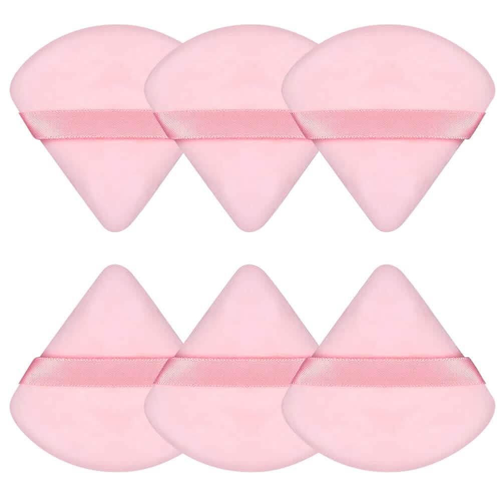 6-Piece: Face Soft Triangle Powder Puff