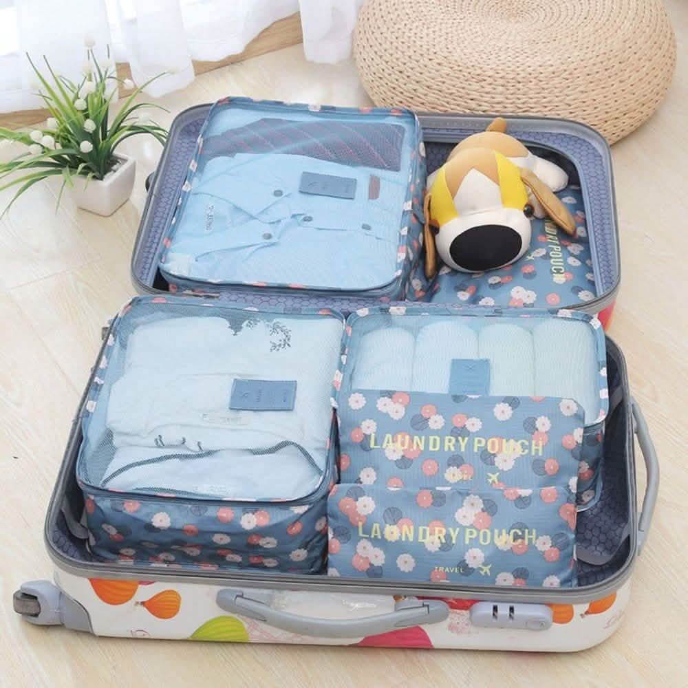 6-Piece Luggage Organizer - Assorted Colors