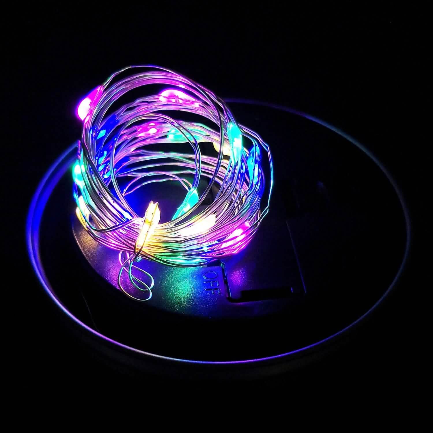 6-Pieces: Solar Powered Mason Jar Lid Lights 20 LEDs