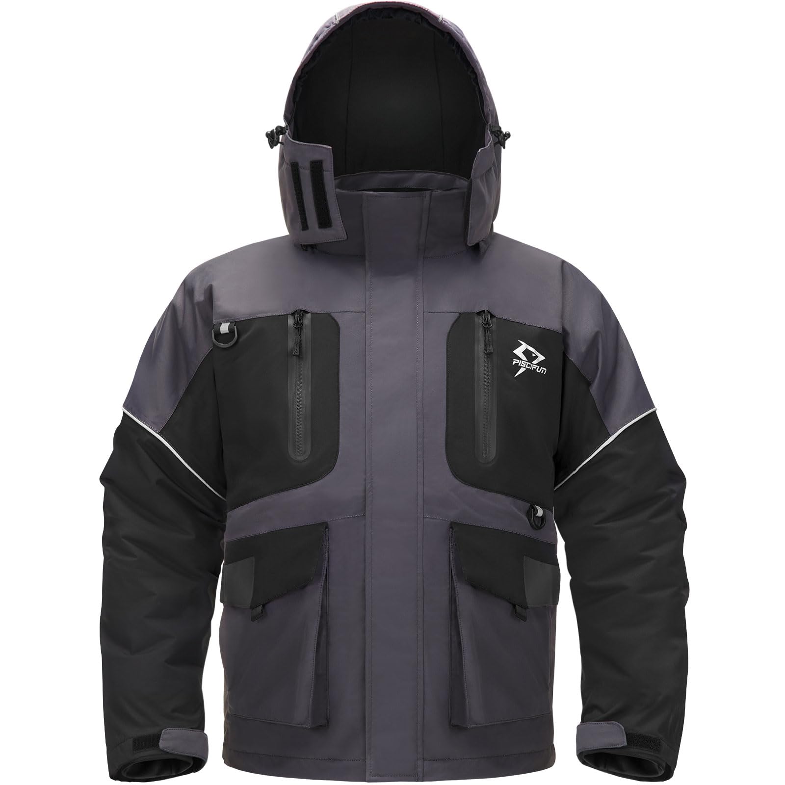 Piscifun Ice Fishing Jacket, Floating Waterproof Ice Fishing Coat, Insulated Jacket for Cold Weather Conditions