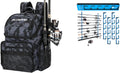 PLUSINNO Fishing Backpack with Rod Holders & Cooler and H5 Horizontal Fishing Rod/Pole Holders for Garage