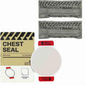 RHINO RESCUE Bundle- Non-Vented Chest Seal, IFAK Emergency Trauma Dressing+6" Israeli Style Emergency Bandage, Compression Trauma Wound Dressing