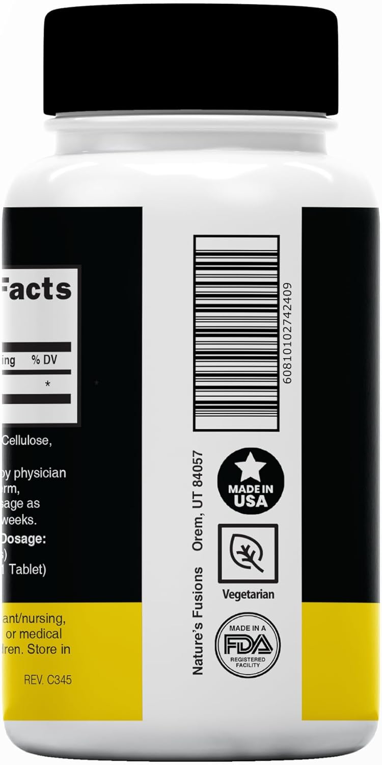 Potassium Iodide Tablets 130 mg - (60 Tablets) 10 Year Shelf-Life EXP 2034 to 2035 - Ki Pills - Yoduro de potasio - Nutri Supplements - 3rd Party Tested - NSF cGMP Certified Facility - Shelf Stable
