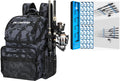 PLUSINNO H5 Horizontal Fishing Rod/Pole Holders for Garage, 45L With Fishing Backpack