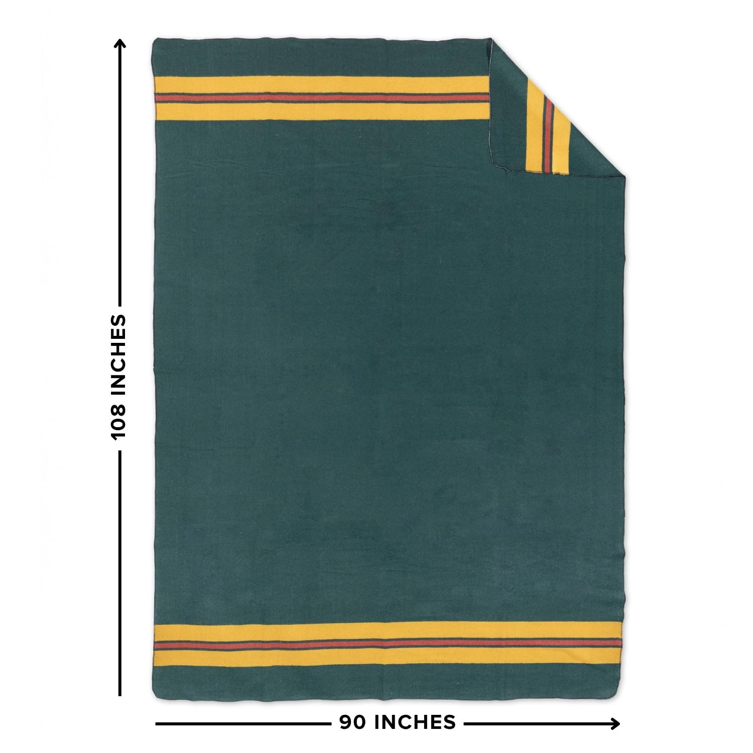 Arcturus Rainier Wool Blanket - 4.5lbs Warm, Heavy, Washable, Large | Great for Camping, Outdoors, Survival & Emergency Kits (Sunset Peak)