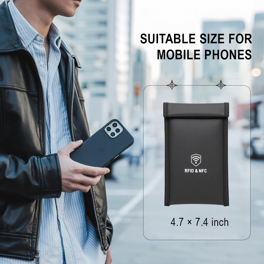 Faraday Bags for Phones and Accordion File Organizer