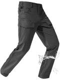 FREE SOLDIER Men's Tactical Water Repellent Ripstop Cargo Work Pants Men Hiking Nylon Spandex Trousers with 8 Pockets