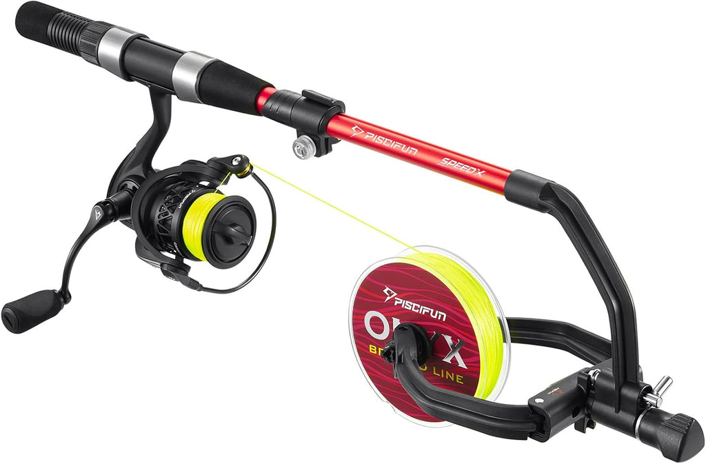 Piscifun Speed X Fishing Line Spool with Unwinding Function No Twist Line with Adjustable Aluminium Handle for Spinning Reel, Bait Reel and Spincast Reel