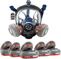 Parcil Distribution PD-101 Full Face Repirator Mask & 5 P-A-3 Filter Bundle for the Price of 5 Filters