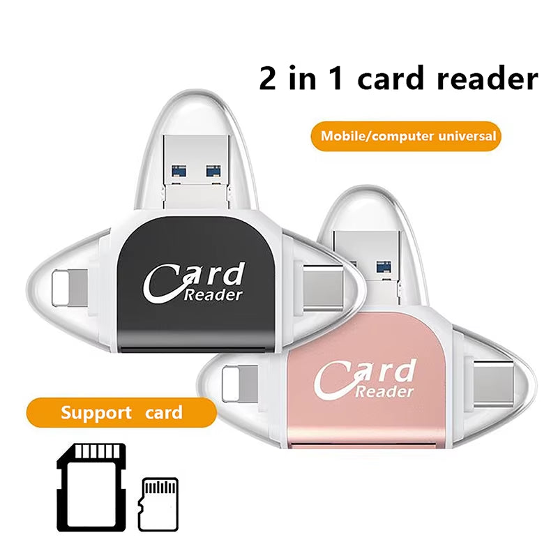 4-in-1 Card Reader Adapter – Instantly Access Your Camera Shots Anywhere