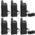 Retevis RT22 Walkie Talkies Rechargeable Hands Free 2 Way Radios Two-Way Radio(6 Pack) with 6 Way Multi Gang Charger