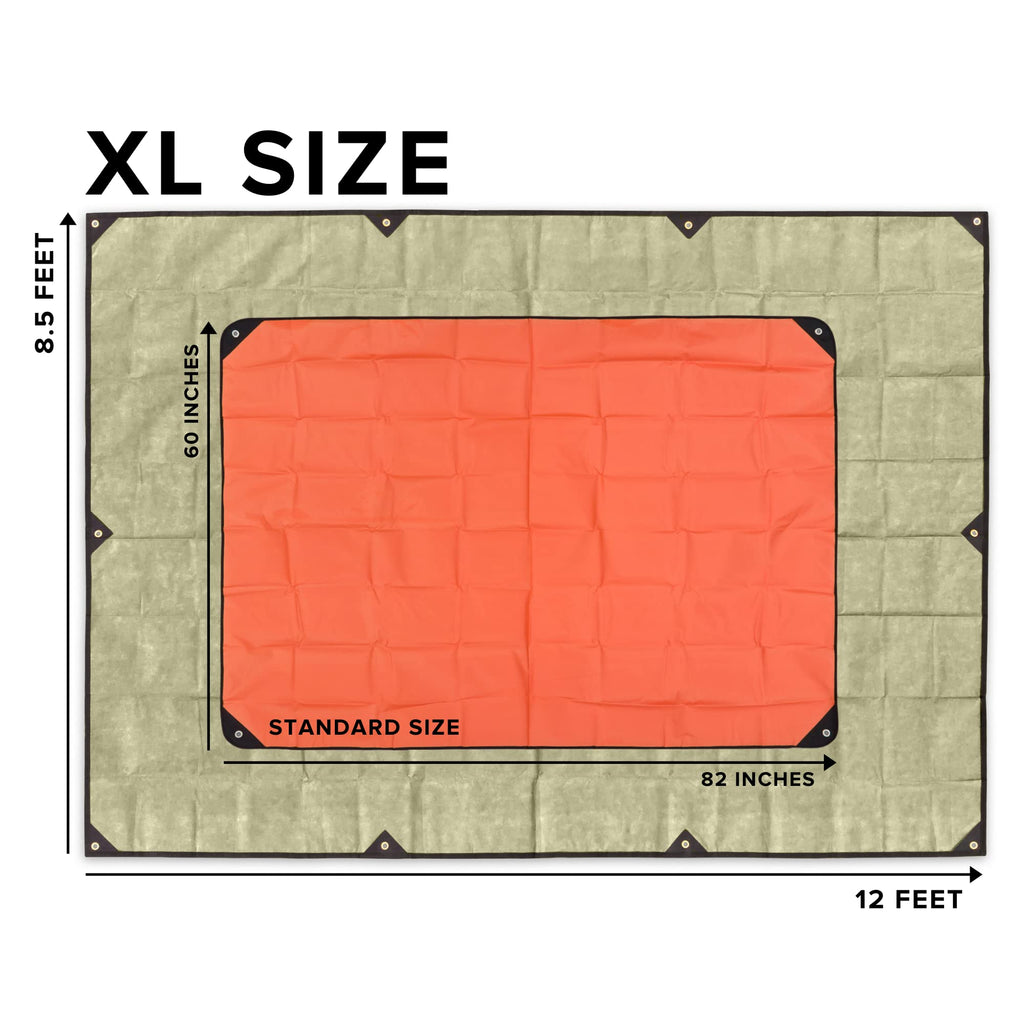 Arcturus XL Heavy Duty Survival Blanket – Insulated Reflective Thermal Camping Tarp - 8.5 FT x 12 FT (Olive Green)