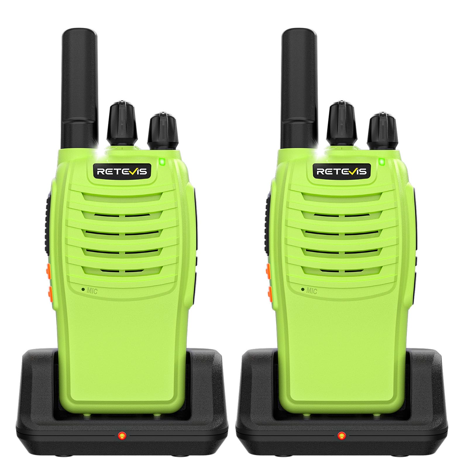 Retevis H-777 Rechargeable Walkie Talkies, Mini 2 Way Radios Long Range, Small Walky Talky, Portable FRS Two Way Radios with LED Flashlight(Black, 2 Pack)