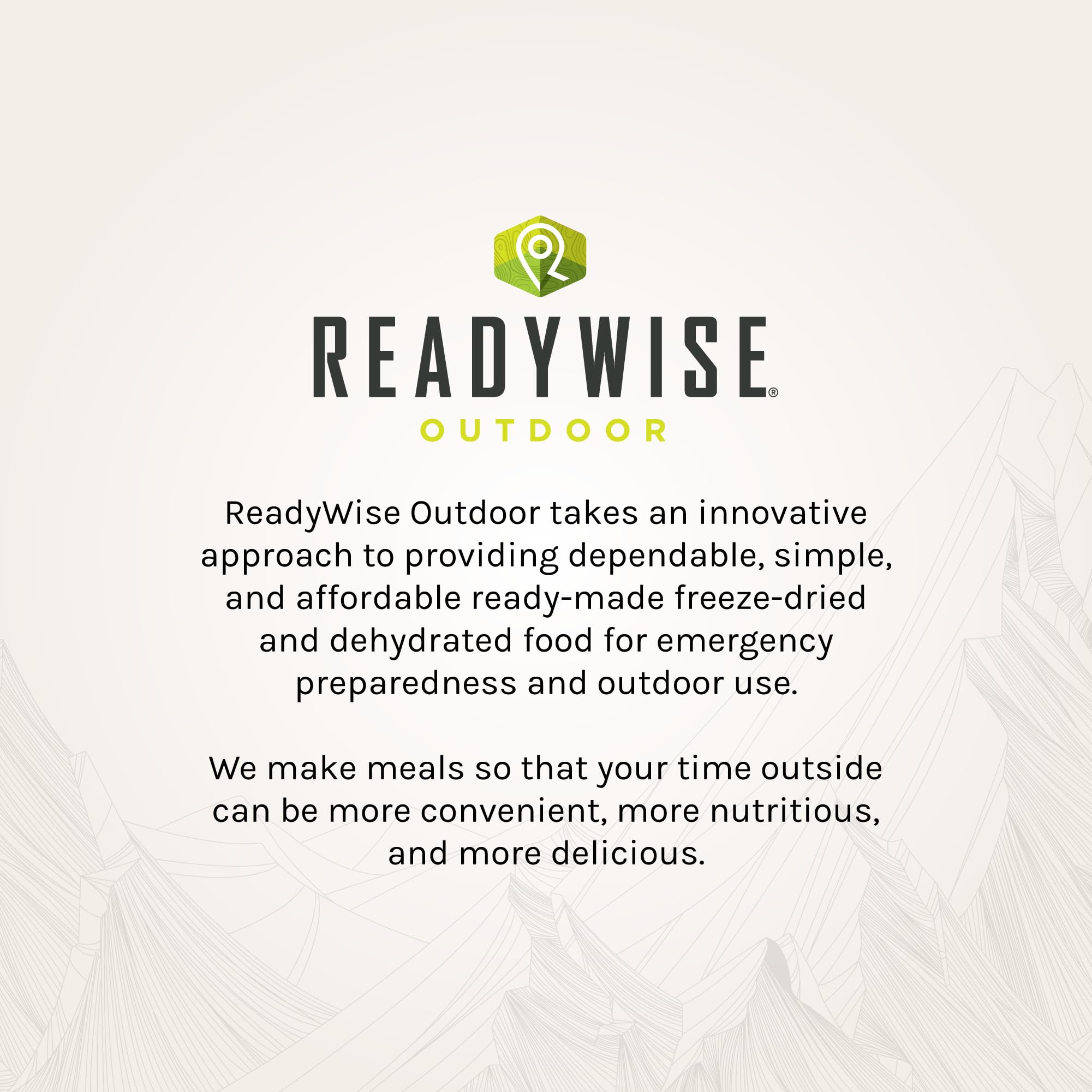ReadyWise Outdoor Pro Adventure Meal - Breakfast Skillet, 2 Servings, 1 Pouch, Gluten Free, 700 Calories, 36g Protein, Freeze Dried Food & Dehydrated Backpacking Camping Meals, up to 5 Year Shelf Life