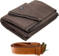 Arcturus Bundle Chocolate Wool Blanket and Vegan Leather Strap Bundle