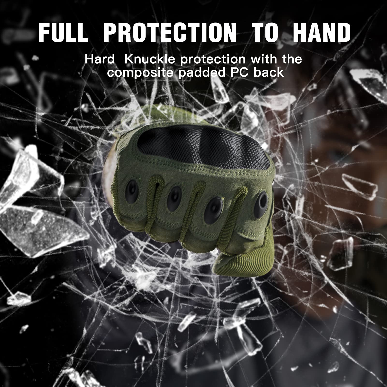 FREE SOLDIER Tactical Gloves for Men - Military Combat Gloves for Motorcycle Riding, Cycling, Hiking, Airsoft, Shooting | Reinforced Grip & Durable
