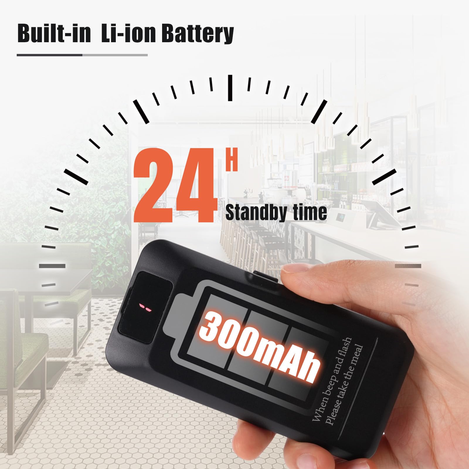 Retekess TD157 Restaurant Pager System, Pagers for Restaurants,984ft Long Range, 16 Pagers and Beepers for Food Truck, Bars, Food Court, No Vibration Mode
