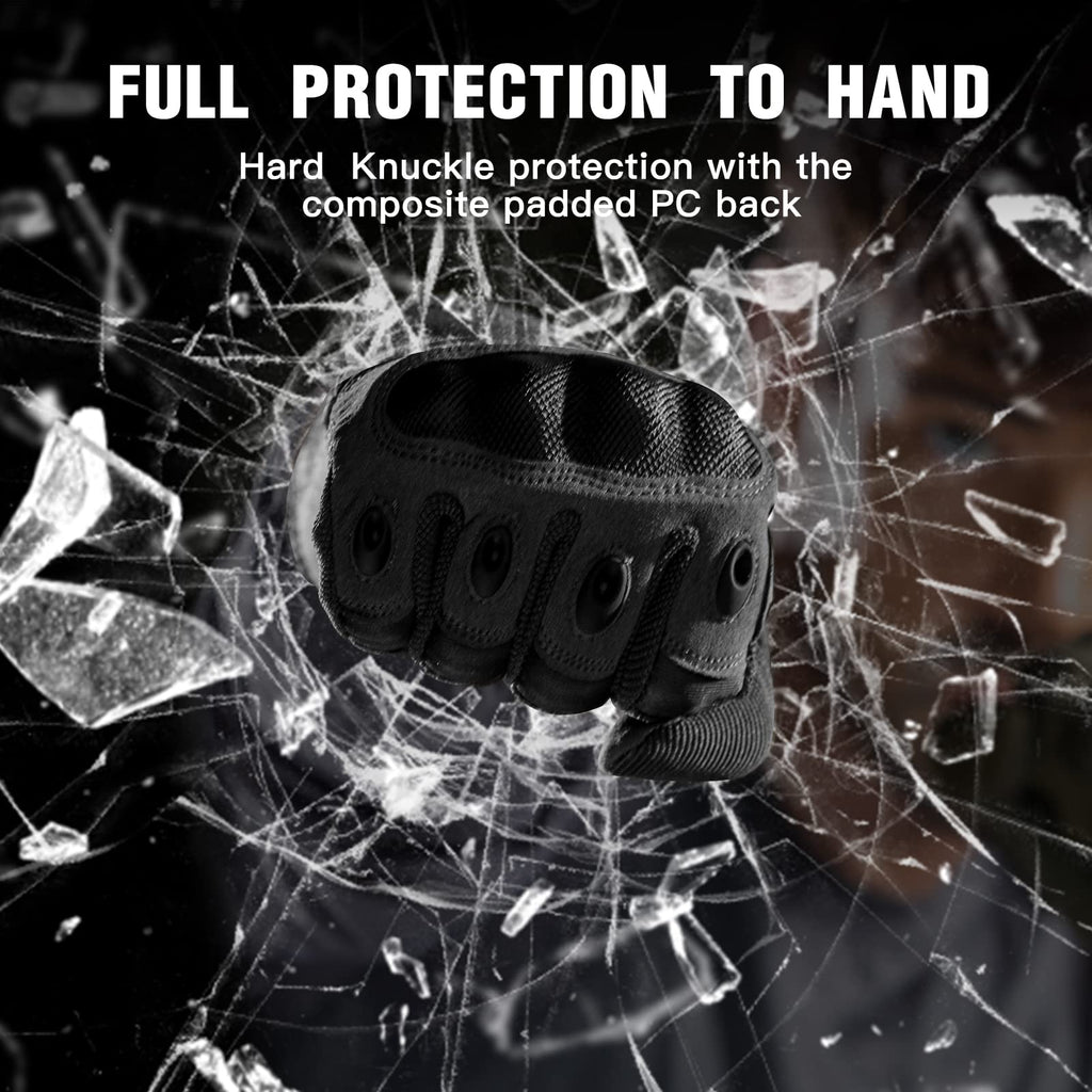 FREE SOLDIER Tactical Gloves for Men - Military Combat Gloves for Motorcycle Riding, Cycling, Hiking, Airsoft, Shooting | Reinforced Grip & Durable