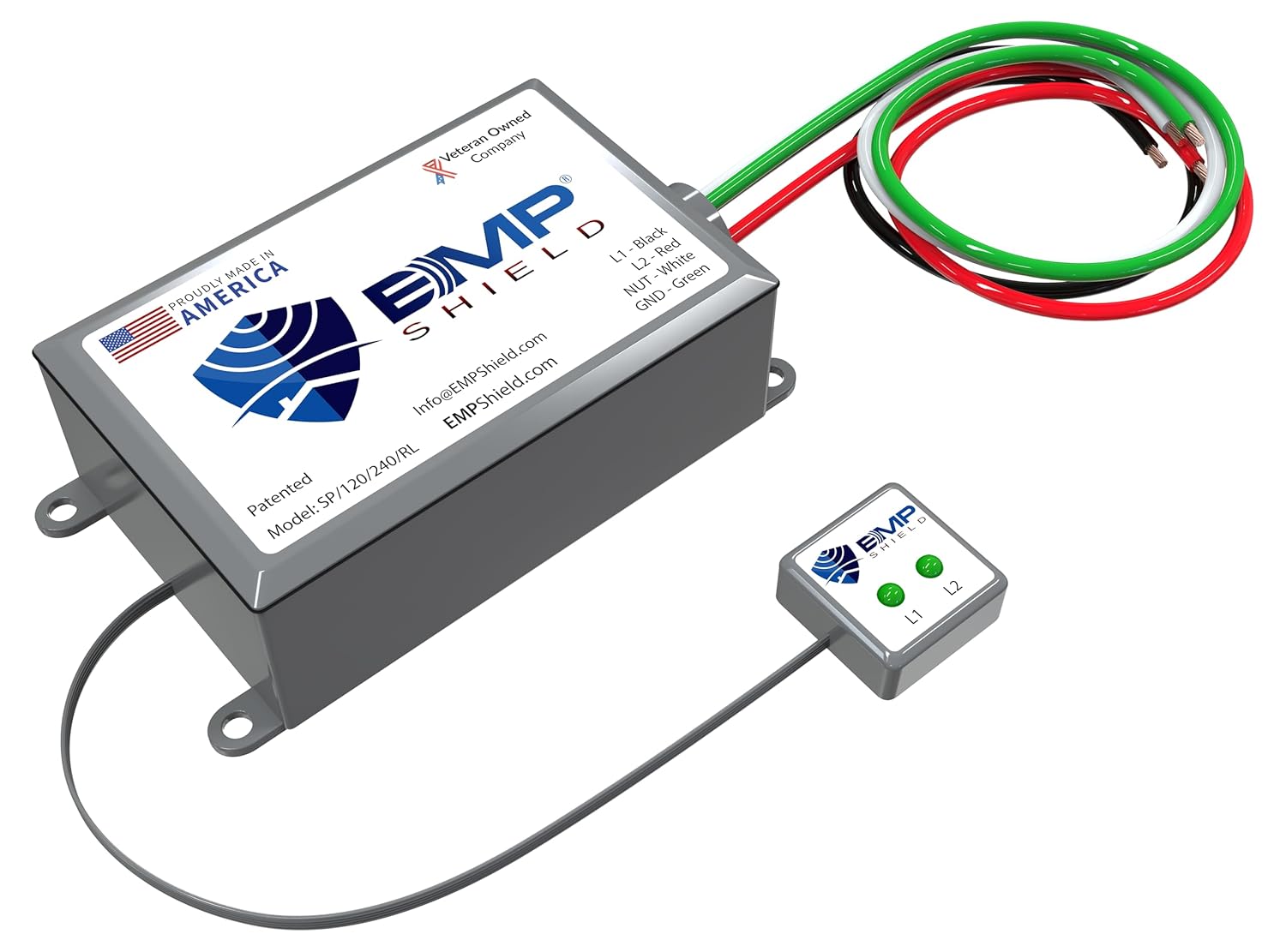 EMP Shield – Home EMP & Lightning Protection + CME Defense for Flush Mounted Breaker Box (SP-120-240-RL/Concealed Model) Lightning, Solar Flare, and Surge Protection