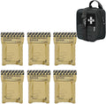 RHINO RESCUE Sterile Compressed Gauze for Emergency Wound Dressing+IFAK Trauma Kit with C-A-T Tourniquet(PRO, Black)