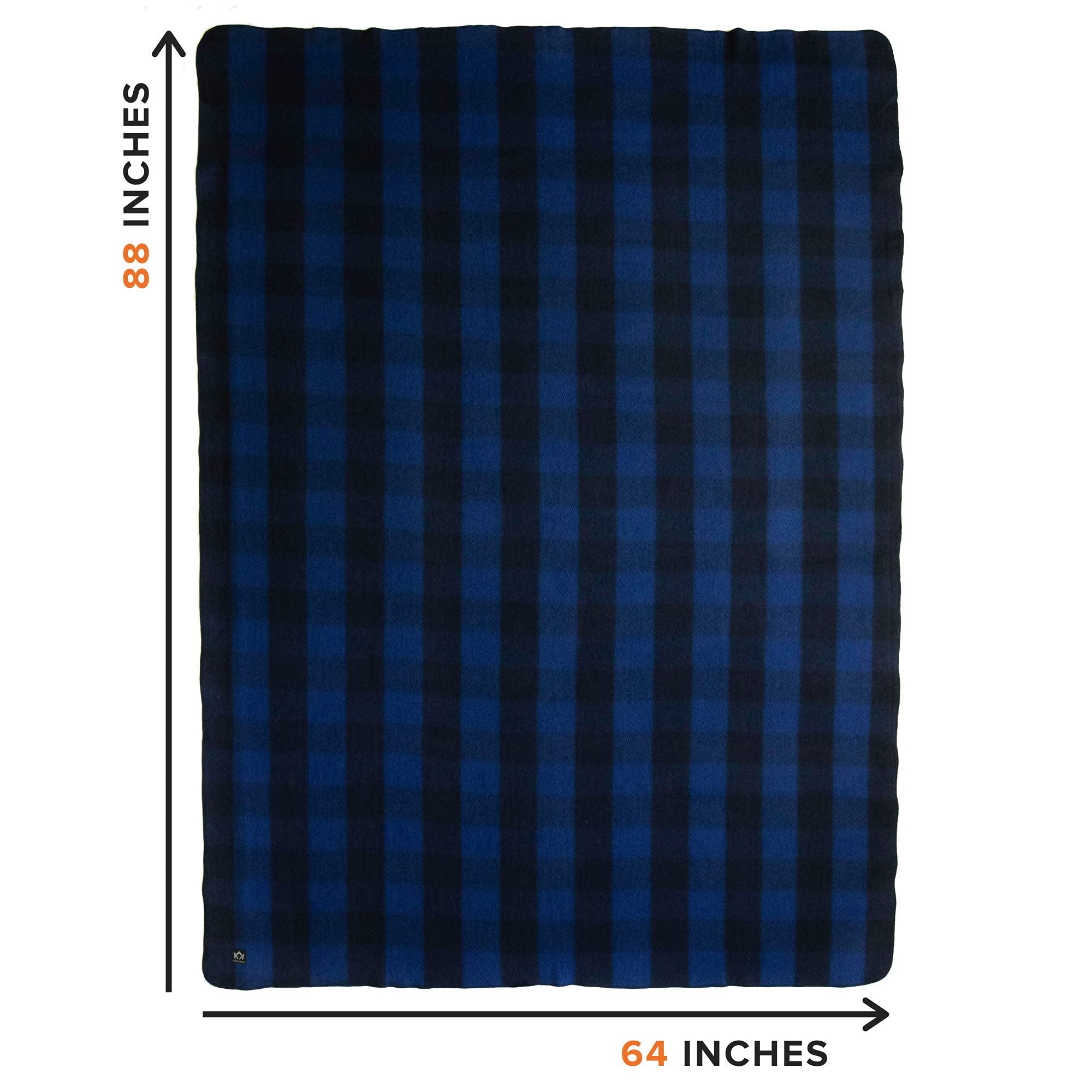Arcturus Military Wool Blanket - Warm, Thick, Washable - Great for Outdoors, Camping, Stadium Blanket, Picnics, Travel - Car & Bushcraft Survival Kits