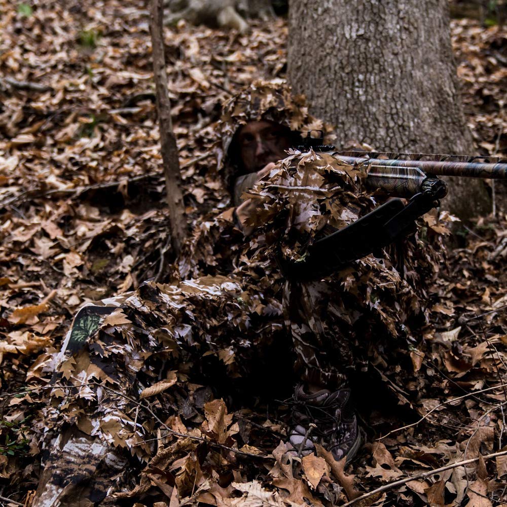 Arcturus 3D Leafy Ghillie Suit -1,000 Laser-Cut Leaves | Lightweight, Breathable Camouflage for Hunting, Paintball & Airsoft